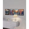 imageHAUS AND HUES National Parks Posters  Set of 6 Landscape Pictures Wall Art Nature Prints Mountain Painting Wall Art Abstract Nature Wall Art Scandinavian Wall Art 8x10 UnframedOriginal Set of 4