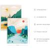 imageHAUS AND HUES National Parks Posters  Set of 6 Landscape Pictures Wall Art Nature Prints Mountain Painting Wall Art Abstract Nature Wall Art Scandinavian Wall Art 8x10 UnframedAlternative Set of 6