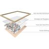 imageHAUS AND HUES Psalm 91 Wall Art  Bible Verse Wall Decor Religious Quotes Beige Framed 24quotx36quotThe Cross