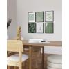 imageHAUS AND HUES Sage Green Wall Art  Set of 6 Nature Prints Aesthetic Green Posters Abstract Plant Art for Bedroom Decor Unframed 8x10