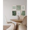 imageHAUS AND HUES Sage Green Wall Art  Set of 6 Nature Prints Aesthetic Green Posters Abstract Plant Art for Bedroom Decor Unframed 8x10