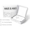 imageHAUS AND HUES Wall Art Prints Herbs Art Set Kitchen Decor Scandinavian Style 6x11x14 inches Black Framed Set of 4 Black Oak FrameBlack  White Herbs