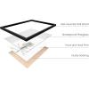 imageHAUS AND HUES Wall Art Prints Herbs Art Set Kitchen Decor Scandinavian Style 6x11x14 inches Black Framed Set of 4 Black Oak FrameLavender