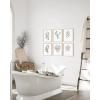 imageHAUS AND HUES Wall Art Prints Herbs Art Set Kitchen Decor Scandinavian Style 6x11x14 inches Black Framed Set of 4 Black Oak FrameWatercolor Plants