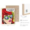 imageRipGrip Pop Art Prints Set of 4  Banksy Wall Art Painting Weed Decor for College Dorm Makeup Room Decor Beige Frame 8x10Beige Framed