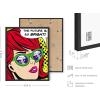 imageRipGrip Pop Art Prints Set of 4  Banksy Wall Art Painting Weed Decor for College Dorm Makeup Room Decor Beige Frame 8x10Black Framed