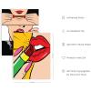 imageRipGrip Pop Art Prints Set of 4  Banksy Wall Art Painting Weed Decor for College Dorm Makeup Room Decor Beige Frame 8x10Unframed