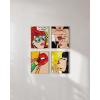 imageRipGrip Pop Art Prints Set of 4  Banksy Wall Art Painting Weed Decor for College Dorm Makeup Room Decor Beige Frame 8x10Unframed