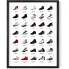imageHAUS AND HUES Jordan Sneaker Posters for Guys  Michael Jordan Shoe Cool Wall Art for Bedroom Dope Hypebeast Sneakerhead Room Decor 12x16 UNFRAMEDBlack Metal Framed