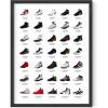 imageHAUS AND HUES Jordan Sneaker Posters for Guys  Michael Jordan Shoe Cool Wall Art for Bedroom Dope Hypebeast Sneakerhead Room Decor 12x16 UNFRAMEDUnframed