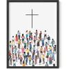 imageHAUS AND HUES Religious Wall Quotes  Christian Wall Art Posters Give It to God and Go to Sleep Sign Inspirational Quotes Artwork for Office Scripture Wall Art Print Individual Unframed 24quotx36quotThe Cross