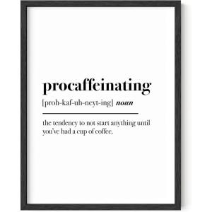 imageHAUS AND HUES Alcohol Poster Bar Wall Art  Alcohol Art Wall Decor Bar Cart Accessories Pictures Funny Mixology Poster Bar Cart Signs Funny Posters for College Rendezbooze Black Frame 16x20Procaffeinating