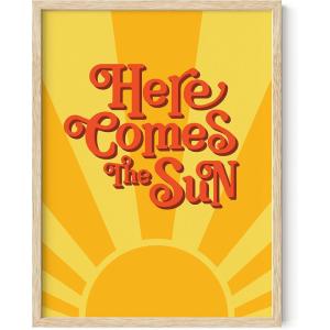 imageHAUS AND HUES Chakra Poster  Spiritual Wall Art Chakra Art Zen Decor Meditation Wall Art 7 Chakras Chart Poster Unframed 24x36Here Comes the Sun