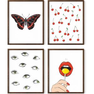 imageHAUS AND HUES Grunge Posters  Cool Pictures for Room Aesthetic Trippy Art for Teen Girls Room Dorm Posters for College Girls Aesthetic Decoration Unframed 16x20White Edgy