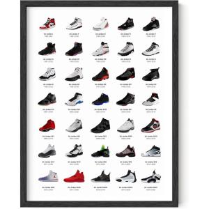 imageHAUS AND HUES Jordan Sneaker Posters for Guys  Michael Jordan Shoe Cool Wall Art for Bedroom Dope Hypebeast Sneakerhead Room Decor 12x16 UNFRAMEDUnframed