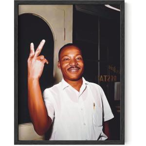 imageHAUS AND HUES Martin Luther King Poster  African American Wall Art American History Posters for Classroom MLK Poster African Art Wall Decor Martin Luther King Photos Unframed 16x20Mlk