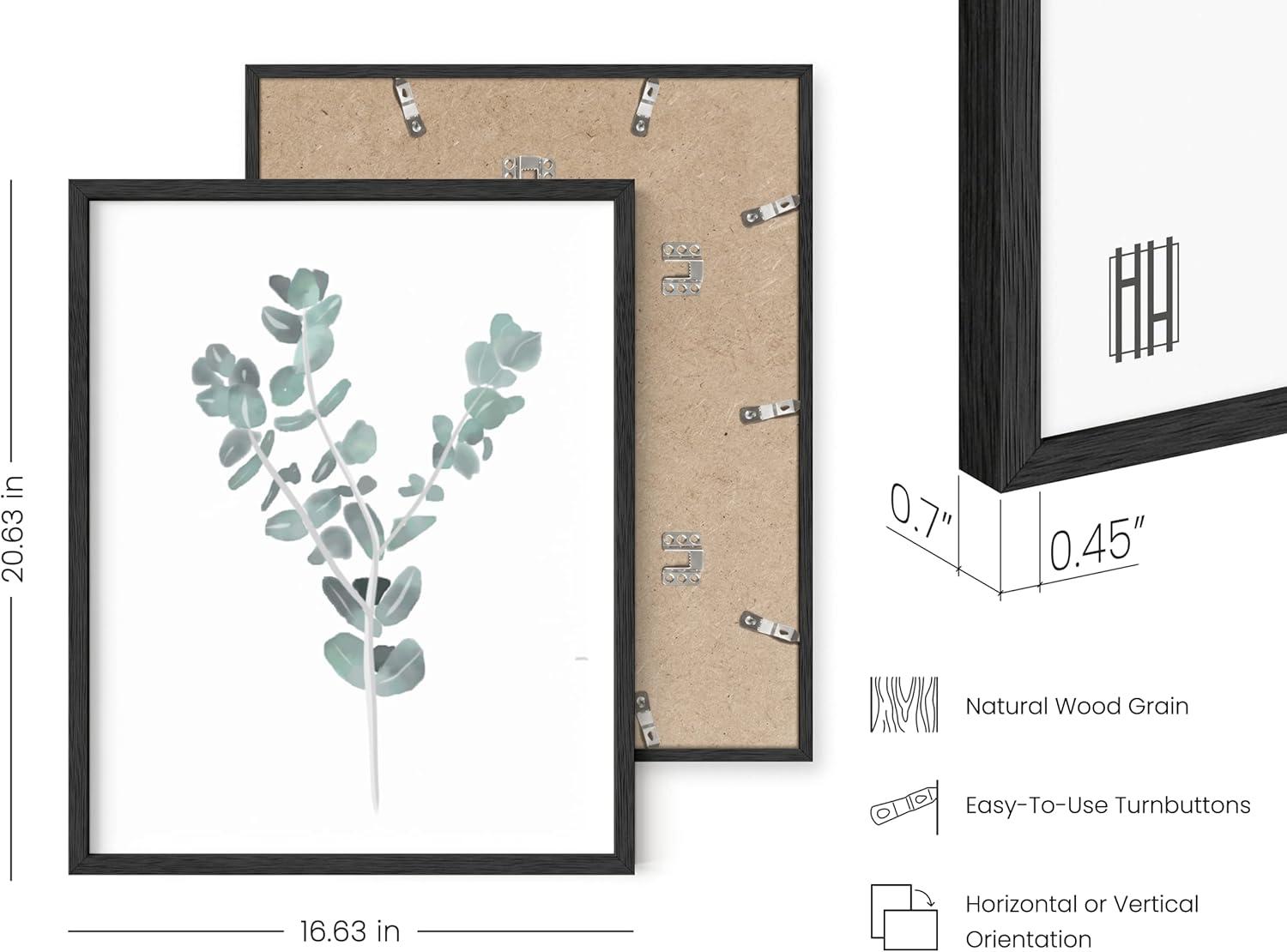 imageHAUS AND HUES Leaf Prints  Set of 6 Botanical Art Eucalyptus Leaves Wall Decor Minimalist Plant ampamp Leaf Prints Beige Frame 8x10Watercolor Plants
