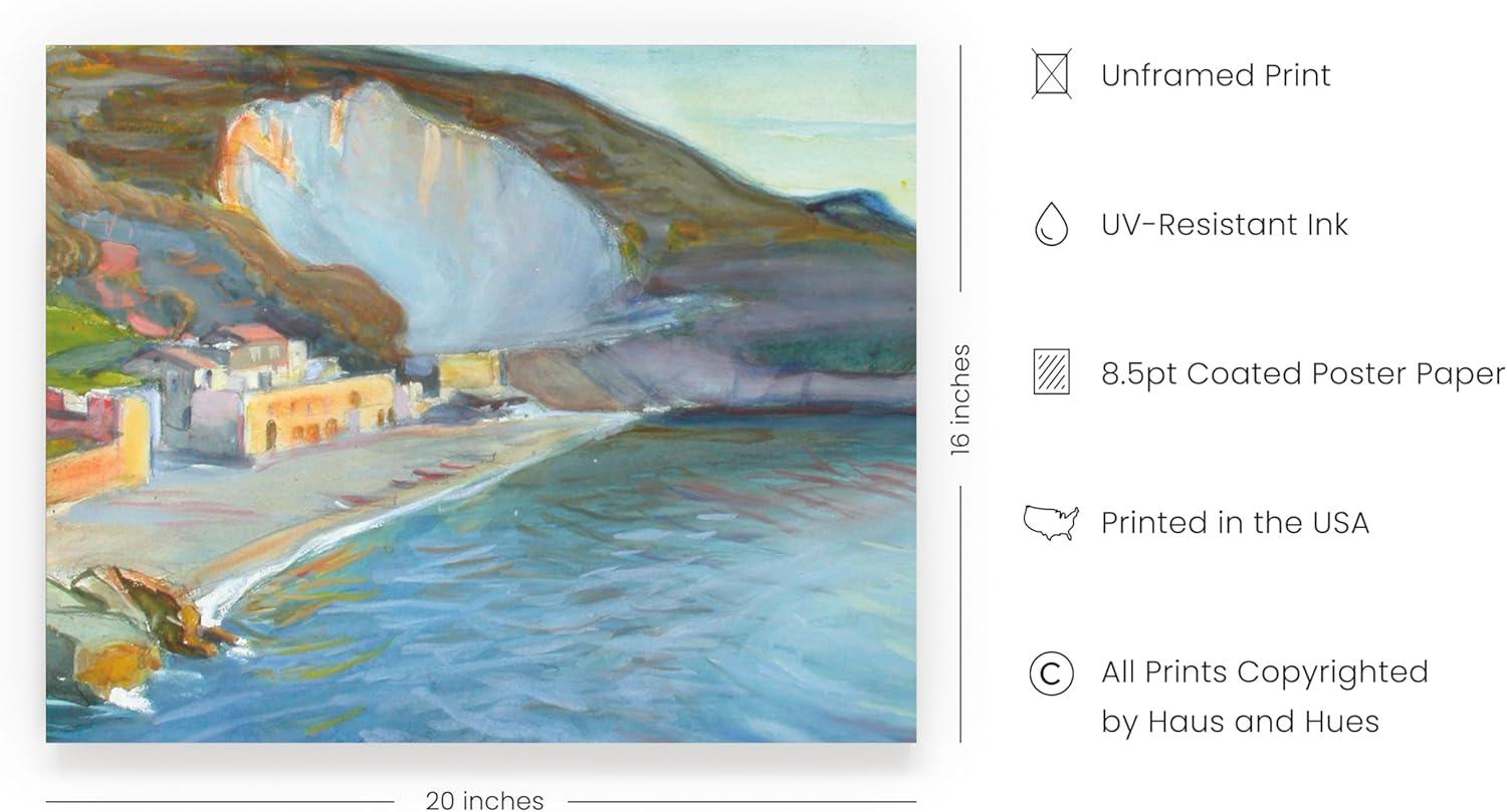 imageHAUS AND HUES Tuscany Wall Art  Frame Wall Art Collection for Bedroom and Country Decor Vintage Elegance French Charm and Timeless Tuscany Landscapes Walnut Frame 8x10Enckell