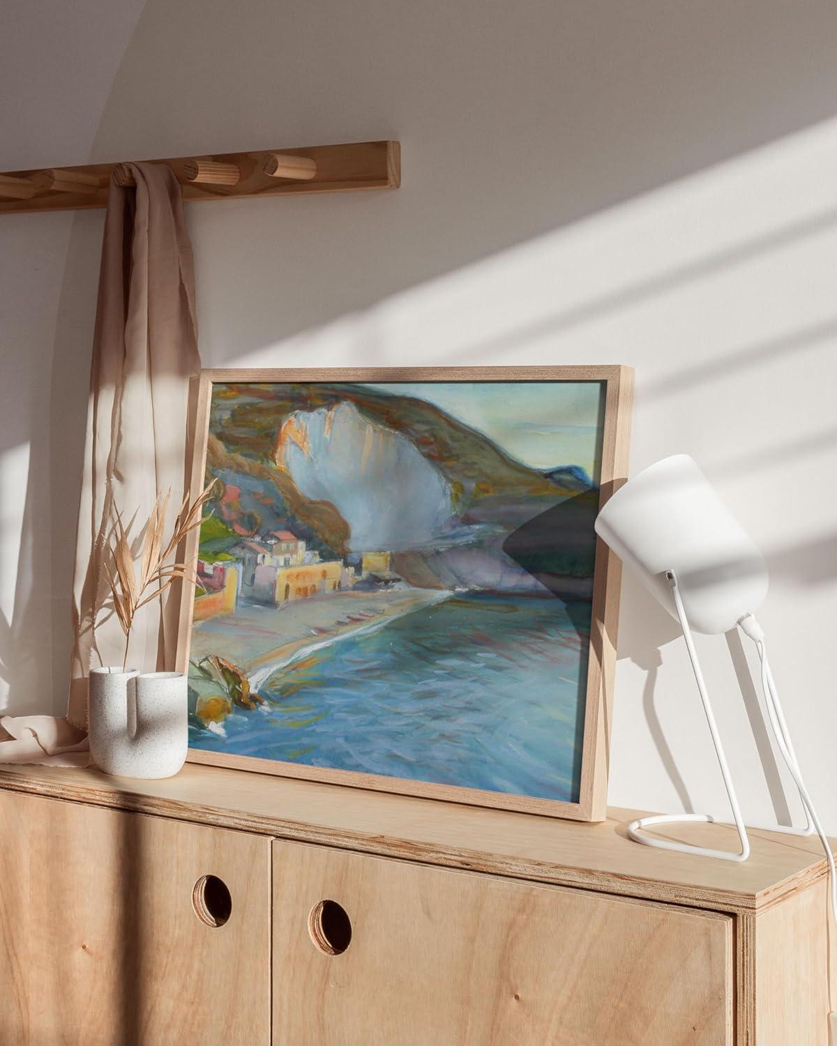 imageHAUS AND HUES Tuscany Wall Art  Frame Wall Art Collection for Bedroom and Country Decor Vintage Elegance French Charm and Timeless Tuscany Landscapes Walnut Frame 8x10Enckell