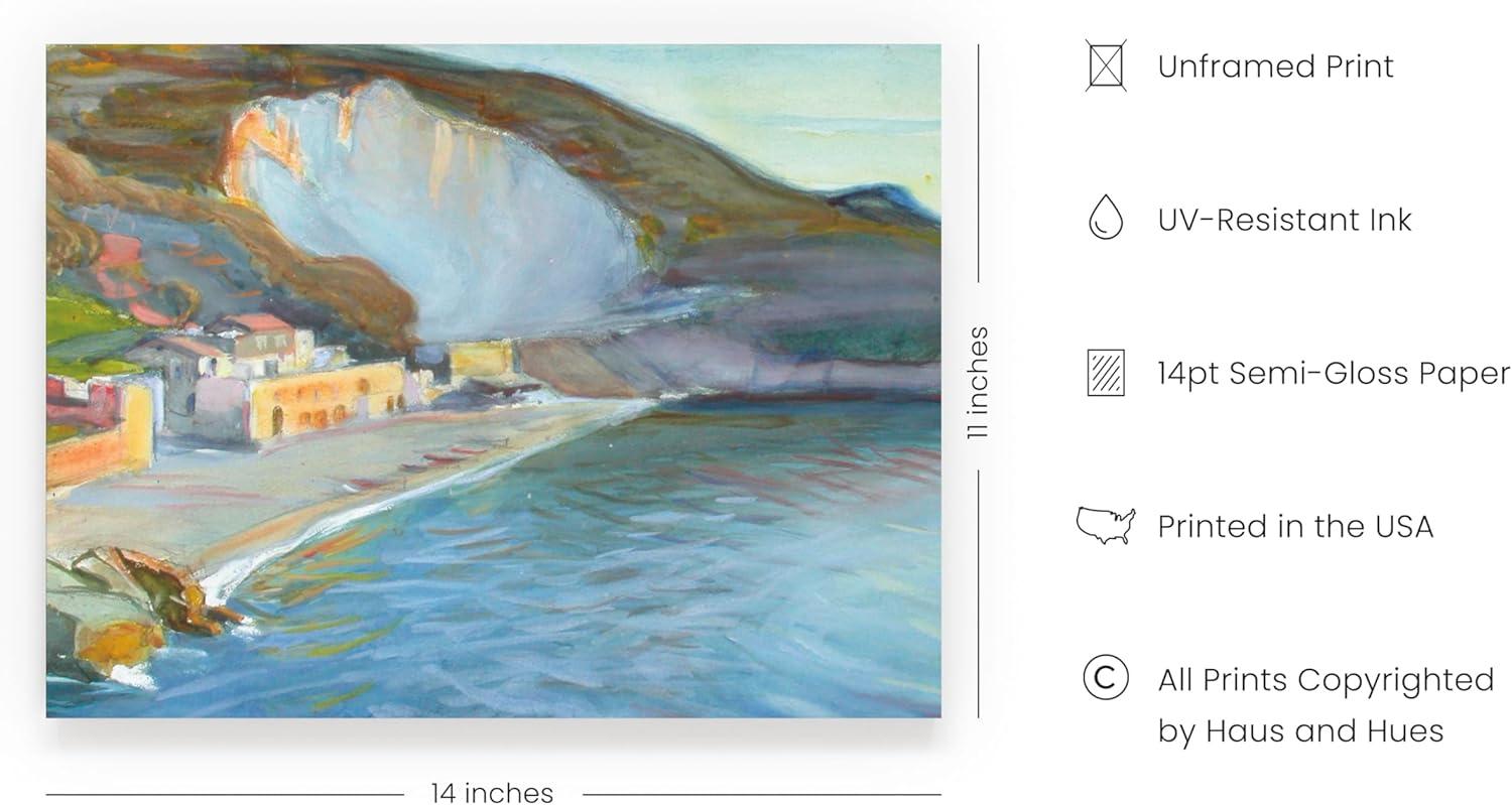 imageHAUS AND HUES Tuscany Wall Art  Frame Wall Art Collection for Bedroom and Country Decor Vintage Elegance French Charm and Timeless Tuscany Landscapes Walnut Frame 8x10Enckell
