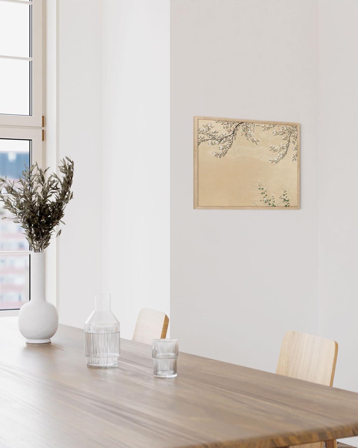 imageHAUS AND HUES Tuscany Wall Art  Frame Wall Art Collection for Bedroom and Country Decor Vintage Elegance French Charm and Timeless Tuscany Landscapes Walnut Frame 8x10Jasmine