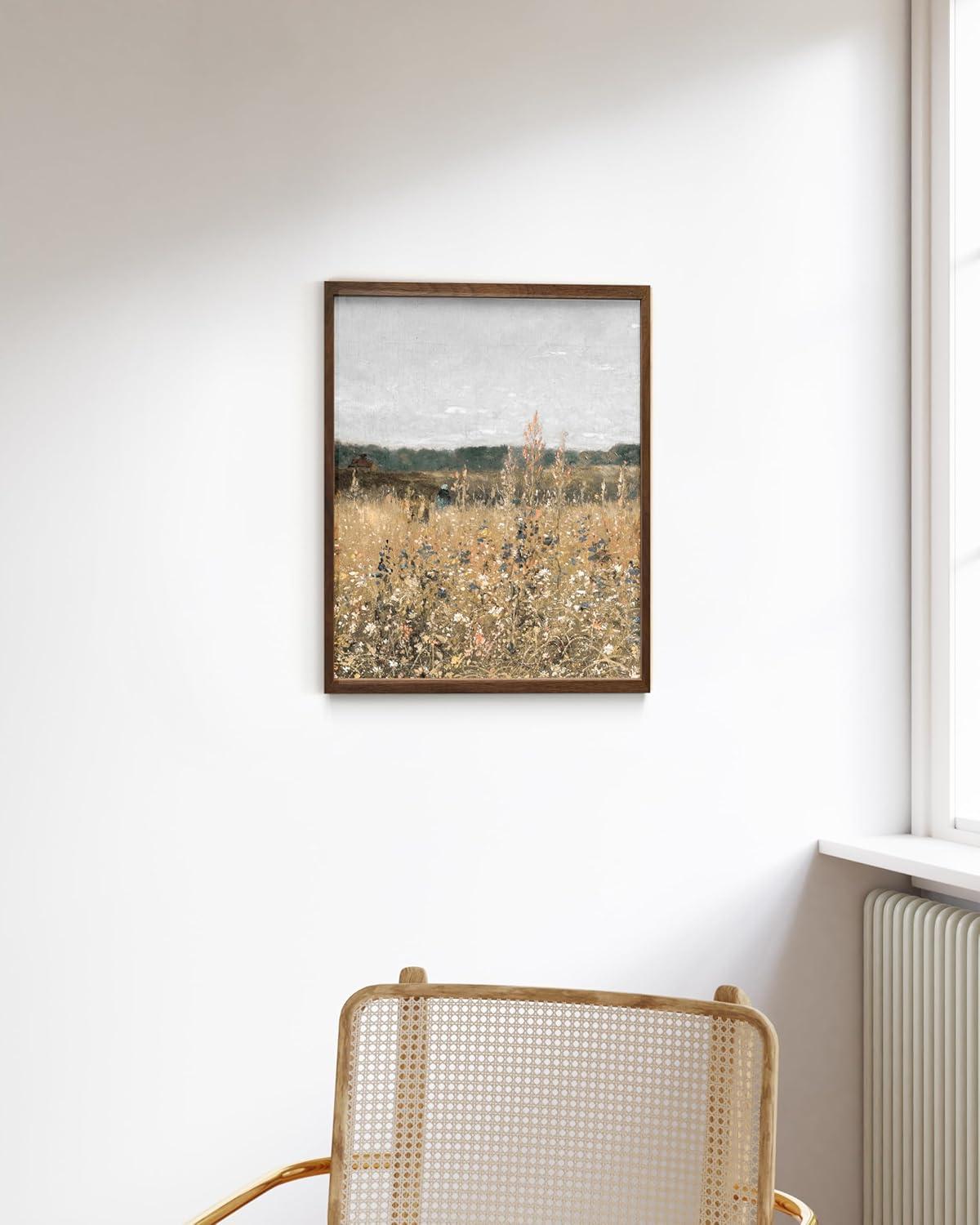 imageHAUS AND HUES Tuscany Wall Art  Frame Wall Art Collection for Bedroom and Country Decor Vintage Elegance French Charm and Timeless Tuscany Landscapes Walnut Frame 8x10Paulsen
