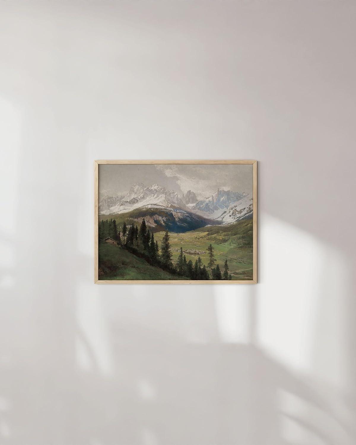 imageHAUS AND HUES Tuscany Wall Art  Frame Wall Art Collection for Bedroom and Country Decor Vintage Elegance French Charm and Timeless Tuscany Landscapes Walnut Frame 8x10Petrides