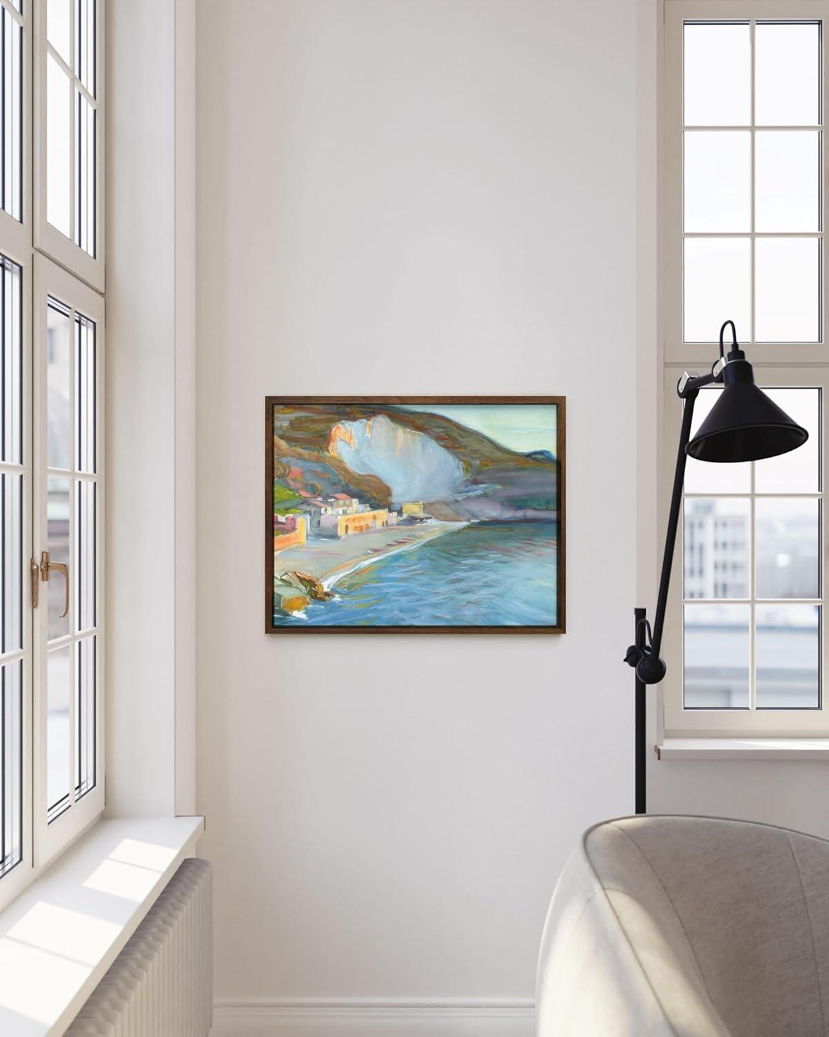 imageHAUS AND HUES Tuscany Wall Art  Frame Wall Art Collection for Bedroom and Country Decor Vintage Elegance French Charm and Timeless Tuscany Landscapes Walnut Frame 8x10Enckell