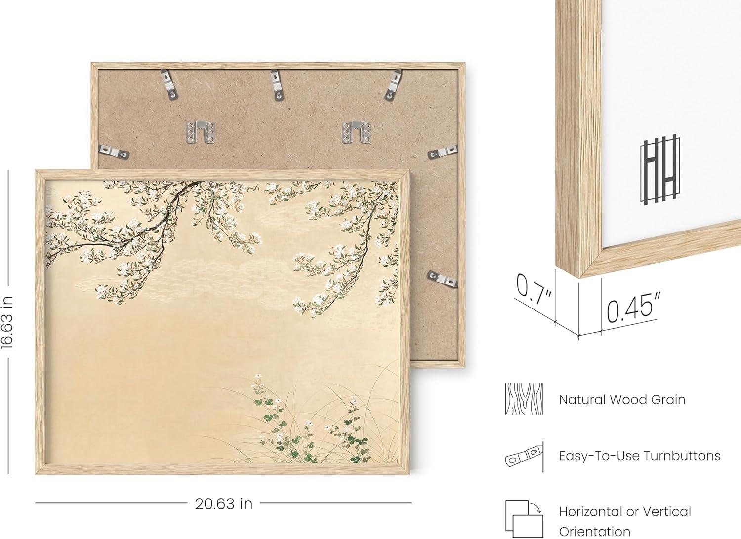 imageHAUS AND HUES Tuscany Wall Art  Frame Wall Art Collection for Bedroom and Country Decor Vintage Elegance French Charm and Timeless Tuscany Landscapes Walnut Frame 8x10Jasmine