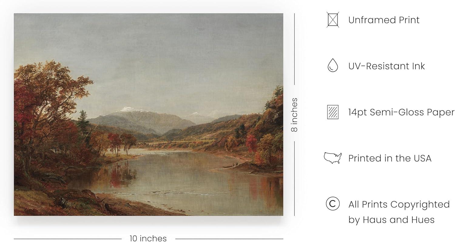 imageHAUS AND HUES Tuscany Wall Art  Frame Wall Art Collection for Bedroom and Country Decor Vintage Elegance French Charm and Timeless Tuscany Landscapes Walnut Frame 8x10Mountain