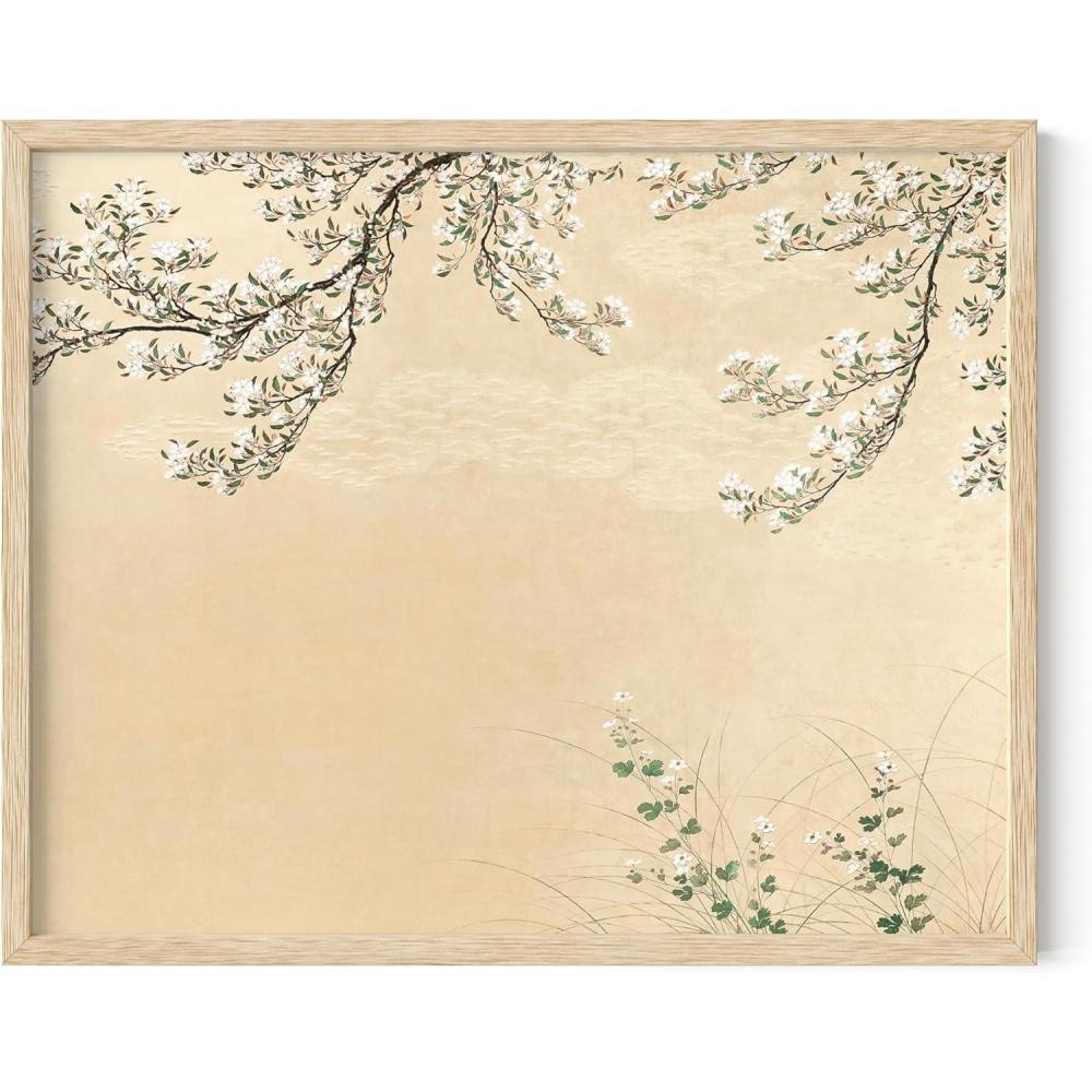 imageHAUS AND HUES Tuscany Wall Art  Frame Wall Art Collection for Bedroom and Country Decor Vintage Elegance French Charm and Timeless Tuscany Landscapes Walnut Frame 8x10Jasmine