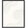 imageHAUS AND HUES Abstract Neutral Wall Decor  Mid Century Art Modern Wall Prints Abstract Wall Decor Neutral Modern Wall Art Abstract Beige Art with Tan Background Black Frame 24x36Wood Lines