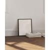 imageHAUS AND HUES Abstract Neutral Wall Decor  Mid Century Art Modern Wall Prints Abstract Wall Decor Neutral Modern Wall Art Abstract Beige Art with Tan Background Black Frame 24x36Wood Lines