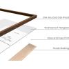 imageHAUS AND HUES Black Frames for Gallery Wall  Set of 6 Picture Collage Frames for Wall picture Frame Sets for Wall Collage Gallery Wall Frame Set Two 8x10 Two 11x14 Two 12x16 Framed BlackWalnut