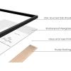 imageHAUS AND HUES Black Frames for Gallery Wall  Set of 6 Picture Collage Frames for Wall picture Frame Sets for Wall Collage Gallery Wall Frame Set Two 8x10 Two 11x14 Two 12x16 Framed BlackBlack