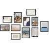 imageHAUS AND HUES Black Frames for Gallery Wall  Set of 6 Picture Collage Frames for Wall picture Frame Sets for Wall Collage Gallery Wall Frame Set Two 8x10 Two 11x14 Two 12x16 Framed BlackBlack