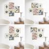 imageHAUS AND HUES Black Frames for Gallery Wall  Set of 6 Picture Collage Frames for Wall picture Frame Sets for Wall Collage Gallery Wall Frame Set Two 8x10 Two 11x14 Two 12x16 Framed BlackNatural