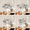 imageHAUS AND HUES Black Frames for Gallery Wall  Set of 6 Picture Collage Frames for Wall picture Frame Sets for Wall Collage Gallery Wall Frame Set Two 8x10 Two 11x14 Two 12x16 Framed BlackBlack