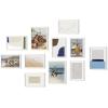 imageHAUS AND HUES Black Frames for Gallery Wall  Set of 6 Picture Collage Frames for Wall picture Frame Sets for Wall Collage Gallery Wall Frame Set Two 8x10 Two 11x14 Two 12x16 Framed BlackWhite