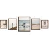 imageHAUS AND HUES Black Frames for Gallery Wall  Set of 6 Picture Collage Frames for Wall picture Frame Sets for Wall Collage Gallery Wall Frame Set Two 8x10 Two 11x14 Two 12x16 Framed BlackWalnut