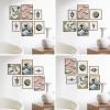 imageHAUS AND HUES Black Frames for Gallery Wall  Set of 6 Picture Collage Frames for Wall picture Frame Sets for Wall Collage Gallery Wall Frame Set Two 8x10 Two 11x14 Two 12x16 Framed BlackWalnut