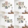 imageHAUS AND HUES Black Frames for Gallery Wall  Set of 6 Picture Collage Frames for Wall picture Frame Sets for Wall Collage Gallery Wall Frame Set Two 8x10 Two 11x14 Two 12x16 Framed BlackNatural