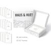 imageHAUS AND HUES Black Frames for Gallery Wall  Set of 6 Picture Collage Frames for Wall picture Frame Sets for Wall Collage Gallery Wall Frame Set Two 8x10 Two 11x14 Two 12x16 Framed BlackWhite