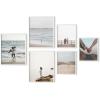 imageHAUS AND HUES Black Frames for Gallery Wall  Set of 6 Picture Collage Frames for Wall picture Frame Sets for Wall Collage Gallery Wall Frame Set Two 8x10 Two 11x14 Two 12x16 Framed BlackWhite
