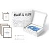 imageHAUS AND HUES Black Frames for Gallery Wall  Set of 6 Picture Collage Frames for Wall picture Frame Sets for Wall Collage Gallery Wall Frame Set Two 8x10 Two 11x14 Two 12x16 Framed BlackWalnut