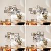 imageHAUS AND HUES Black Frames for Gallery Wall  Set of 6 Picture Collage Frames for Wall picture Frame Sets for Wall Collage Gallery Wall Frame Set Two 8x10 Two 11x14 Two 12x16 Framed BlackWalnut