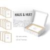 imageHAUS AND HUES Black Frames for Gallery Wall  Set of 6 Picture Collage Frames for Wall picture Frame Sets for Wall Collage Gallery Wall Frame Set Two 8x10 Two 11x14 Two 12x16 Framed BlackNatural