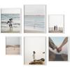 imageHAUS AND HUES Black Frames for Gallery Wall  Set of 6 Picture Collage Frames for Wall picture Frame Sets for Wall Collage Gallery Wall Frame Set Two 8x10 Two 11x14 Two 12x16 Framed BlackWhite