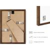 imageHAUS AND HUES Black Frames for Gallery Wall  Set of 6 Picture Collage Frames for Wall picture Frame Sets for Wall Collage Gallery Wall Frame Set Two 8x10 Two 11x14 Two 12x16 Framed BlackWalnut