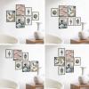 imageHAUS AND HUES Black Frames for Gallery Wall  Set of 6 Picture Collage Frames for Wall picture Frame Sets for Wall Collage Gallery Wall Frame Set Two 8x10 Two 11x14 Two 12x16 Framed BlackBlack